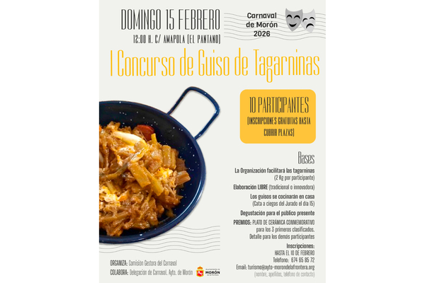 I CONCURSO DE GUISO DE TAGARNINAS CARNAVAL 2026