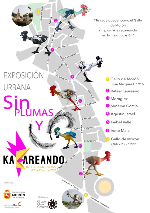 EXPOSICIÓN SIN PLUMAS Y KAKAREANDO. PLANO DE SITUACIÓN