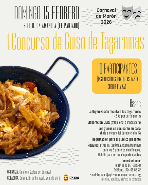 I CONCURSO DE GUISO DE TAGARNINAS CARNAVAL 2026